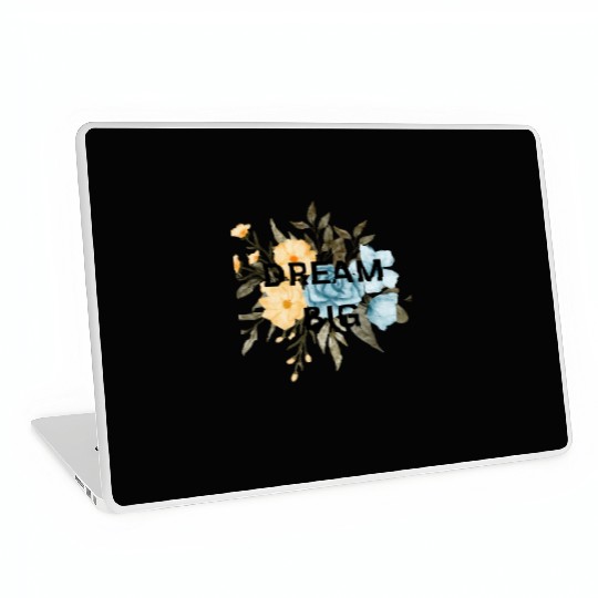 ORANGE FLOWER,brown flower,dream big Laptop Skins