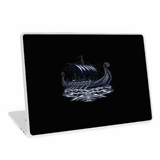 Viking Raiders: Norse Seafaring Art Laptop Skins