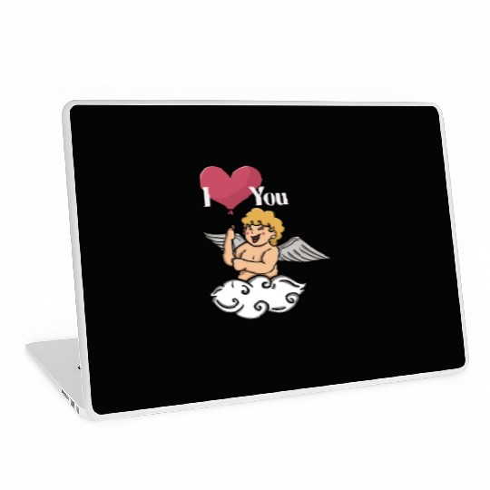 Cupid And Love Balloon Laptop Skins