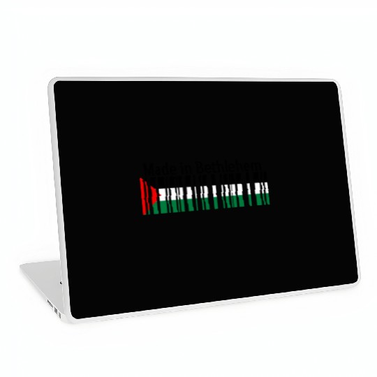 Made in Bethlehem Barcode Palestine Flag for Pales Laptop Skins