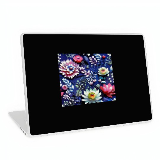 Midnight Floralscape Laptop Skins