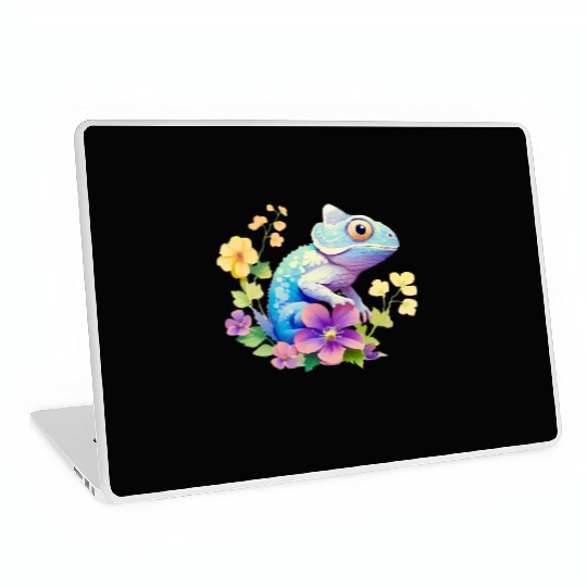 Cute Chameleon for Lizard Pet Lover Laptop Skins