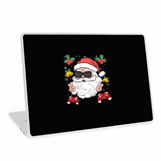Santa Cool Gamer Video Game X-Mas Gaming Laptop Skins