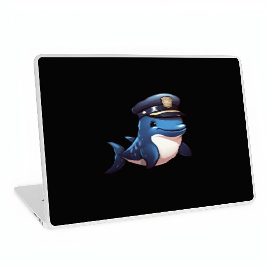 Police whale Laptop Skins