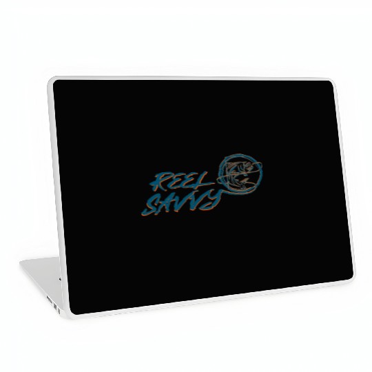 REEL SAVVY BLUE/ORANGE Laptop Skins