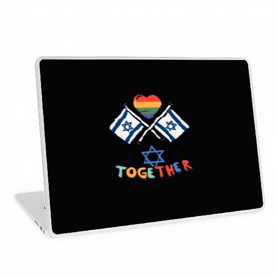 LGBTQ community STANDS WITH ISRAEL Laptop Skins