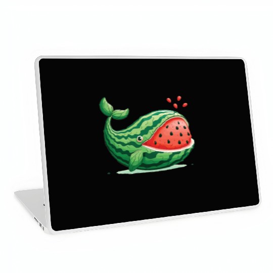 Melon Whale Funny Animal Made Of Vegetables Laptop Skins
