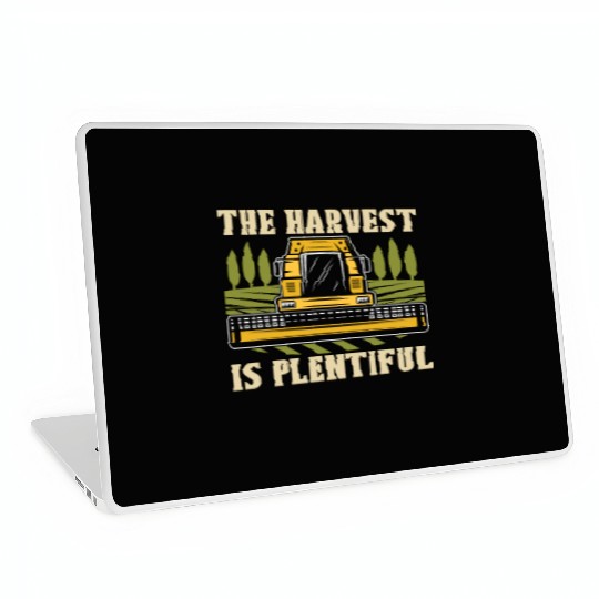 The Harvest Is Plentiful Farming Combine Harvester Laptop Skins