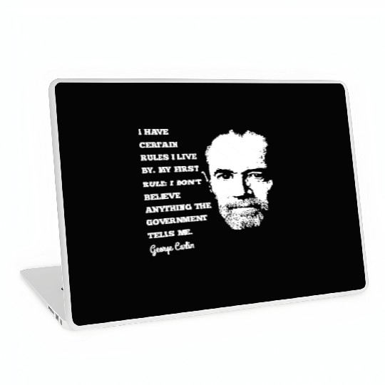 George Carlin Comedy Legend Laptop Skins