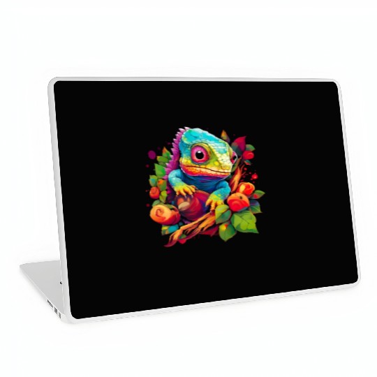 Cute Chameleon for Lizard Pet Lover Laptop Skins
