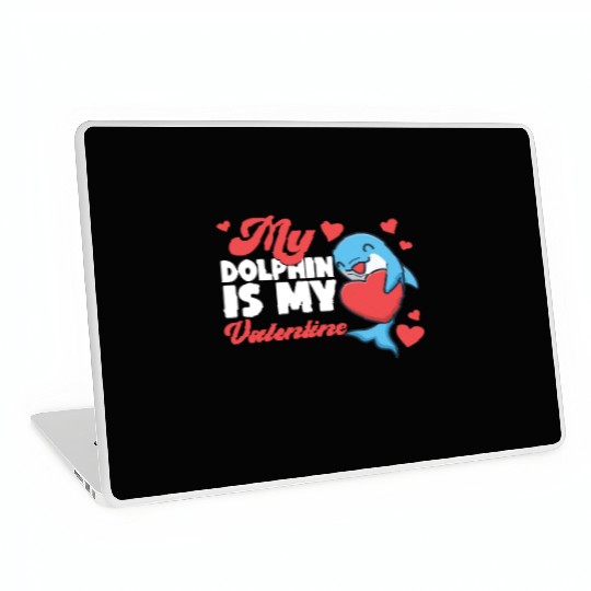 Dolphin Valentines Day My Dolphin Laptop Skins