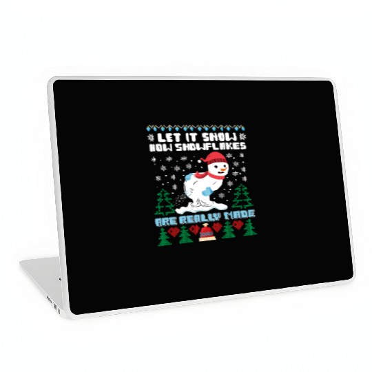 Snowman Let it Snow Christmas Snow Fever Laptop Skins