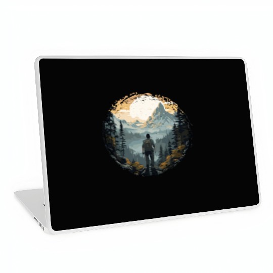 Forest nature trekking adventure Laptop Skins