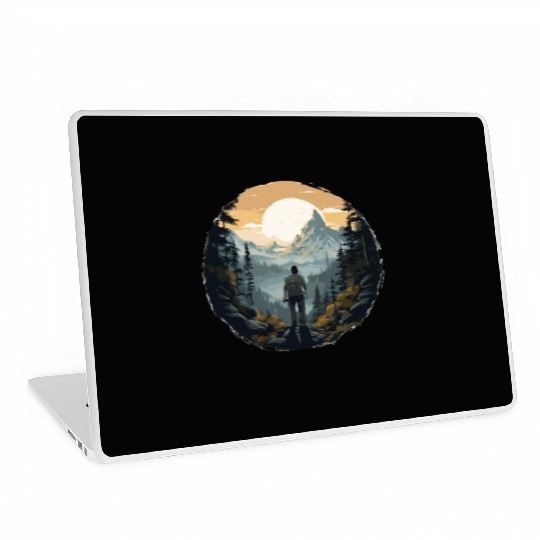 Forest nature trekking adventure Laptop Skins