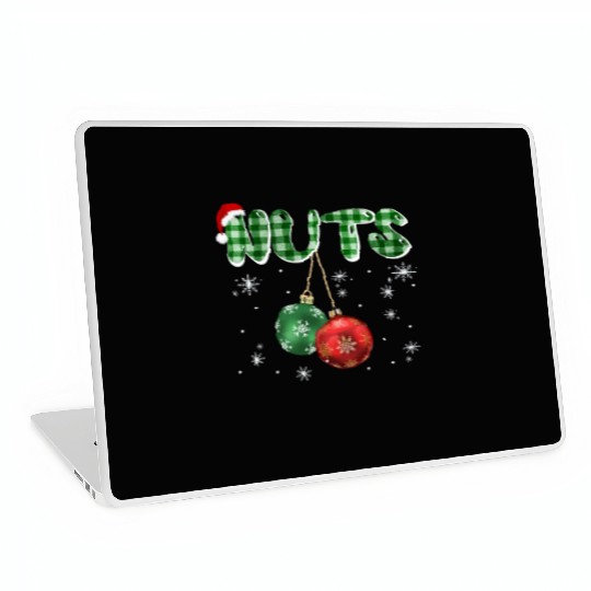 Chest Nuts Christmas Funny Couple Matching Laptop Skins