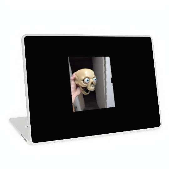 Surprised skull Laptop Skins