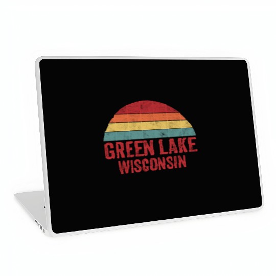 Vintage Green Lake Wisconsin Laptop Skins