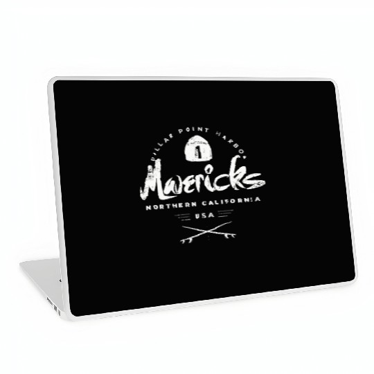 Mavericks Pillar Point California Laptop Skins