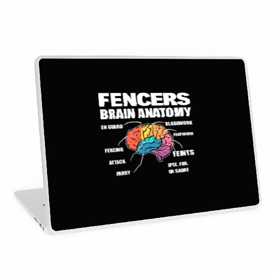 Fencing Combat Sports Fencer Laptop Skins