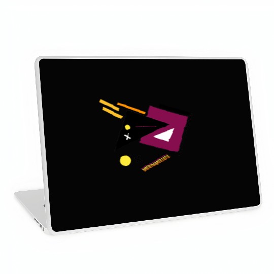 Geometric Shapes Simple Colorful circle triangel Laptop Skins