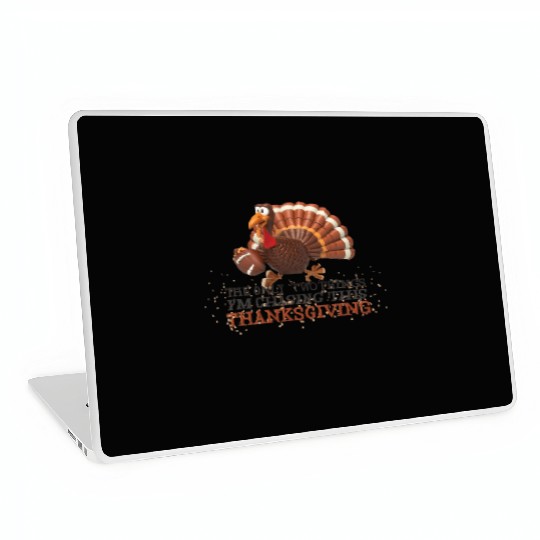 Football and turkey thanksgiving tees Laptop Skins