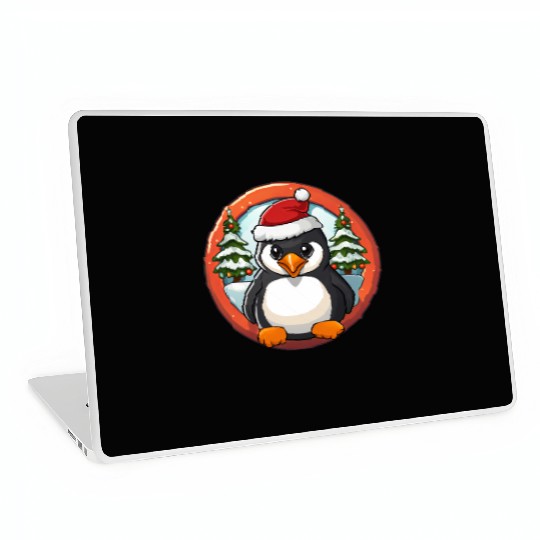 Penguin Christmas Laptop Skins