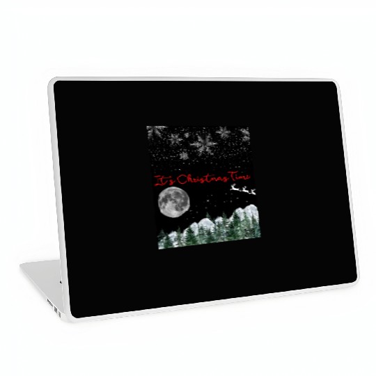 It s Christmas Time 3 1 black Laptop Skins