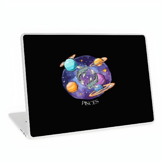 Pisces zodiac sign Laptop Skins