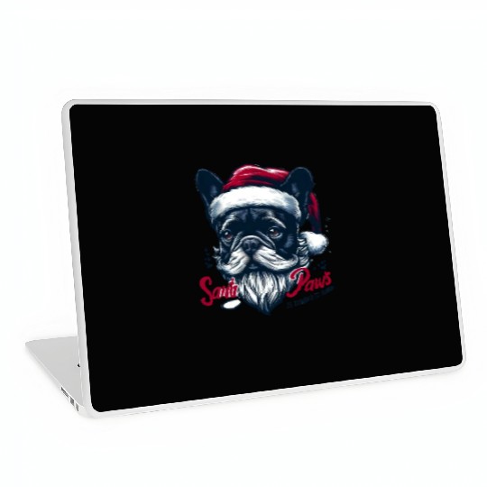SANTA PAWS IS COMING TO TOWN Laptop Skins