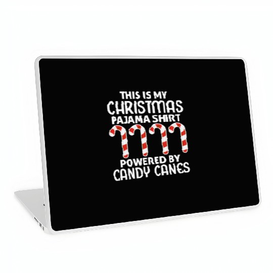 This is My Christmas Pajama Laptop Skins Candy Canes