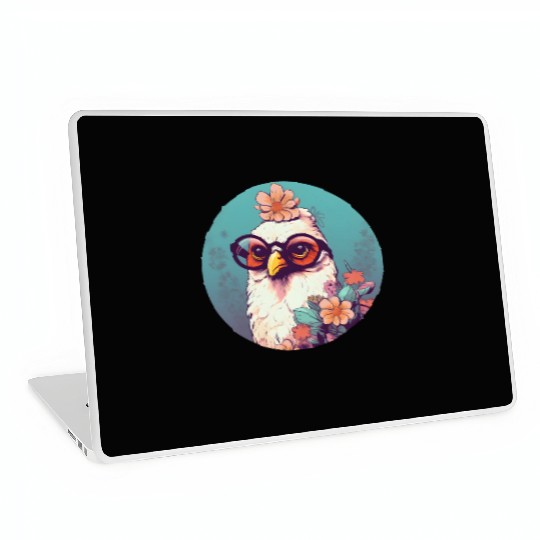 Retro Style 80s 90s Vintage Chicken Lovers Laptop Skins
