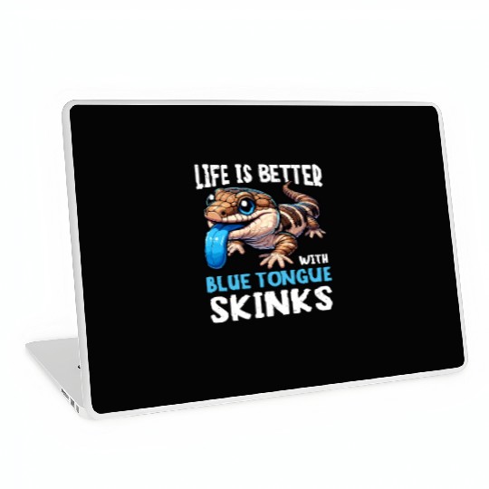 Lizard Collector Reptile Lover Blue Tongue Skink Laptop Skins