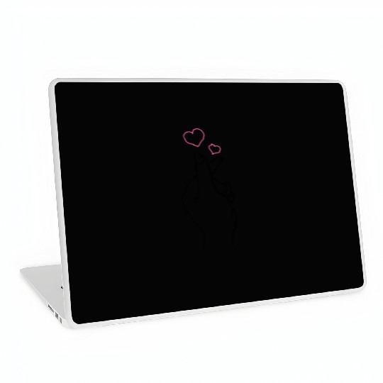 K-Pop Hand Symbol He K-Drama Korean Pop Music Fan Laptop Skins