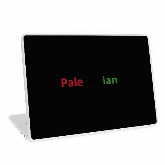 Free Palestine, red black and green, watermelon Laptop Skins