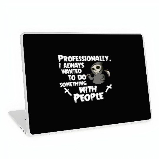 Grim Reaper Funny, Professional With People Laptop Skins