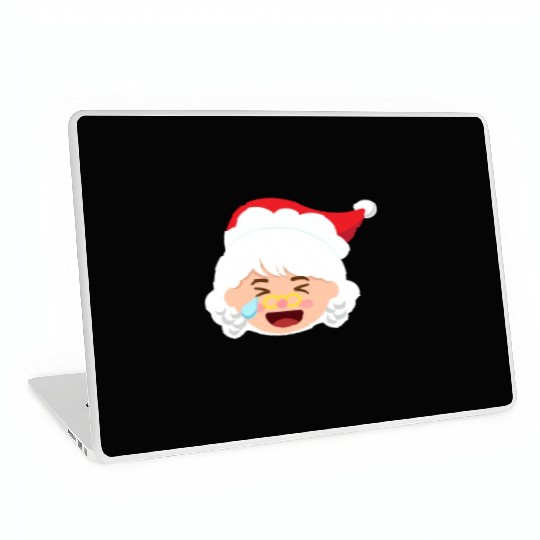 Mrs Claus Emoticons Cry Laughing Loud Christmasmrs Laptop Skins