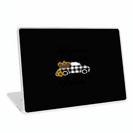 Sunflower Grandma Hapess Is Being A Mom And Nana Laptop Skins