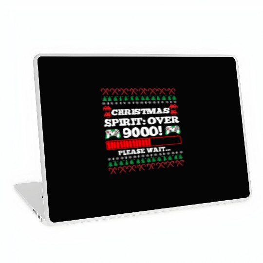 Christmas Spirit: Over 9000! Please Wait Gambling Laptop Skins