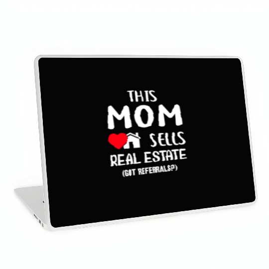 Mothers day real estate mom Laptop Skins