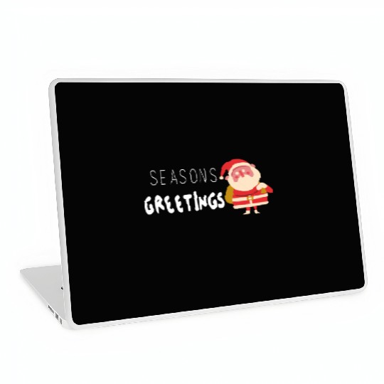 Seasons greetings Christmas outfits Laptop Skins