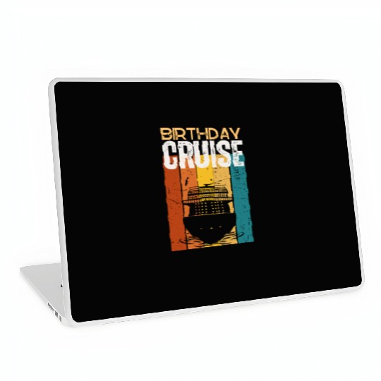 Birthday Cruise Ship Cruise Laptop Skins
