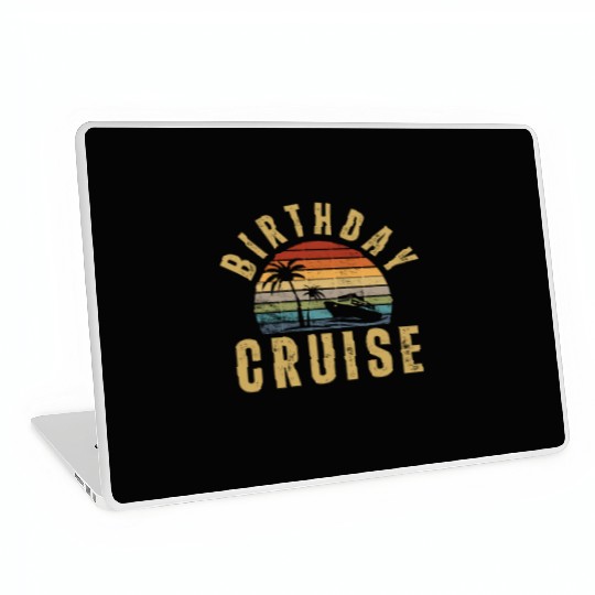 Birthday Cruise Ship Cruise Laptop Skins