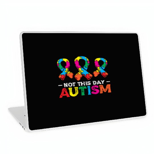 Not This Day Autism Ninja Autistic Warrior Laptop Skins