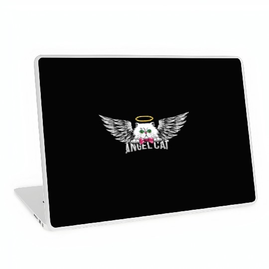 Angel Persian Cat Laptop Skins