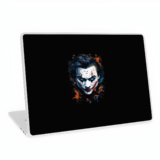 Chaos in Colors: Vibrant Joker Face Laptop Skins