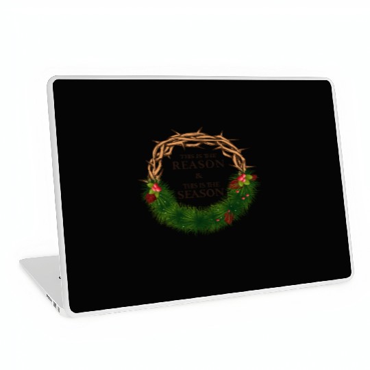 Jesus is King and is the Reason for the Season Laptop Skins