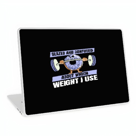 Fitness Donut Funny Donut Gym Laptop Skins