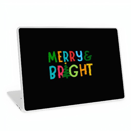 Merry and Bright Laptop Skins