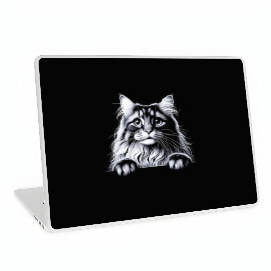 More Treats persian 2- Cute realistic cat drawing Laptop Skins