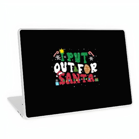I put Out For Santa Funny Christmas Laptop Skins